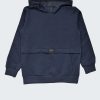 Ватиран суитшърт с качулка "Urban Wear" в цвят джинс меланж, деца, 2 - 12 години, Zinc