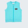 Елек "Urban Wear" е класически модел, който се закопчава с цип и има пришита малка емблема. Цвят на елека: светло син меланж, Момчета 0 - 2 години, Zinc
